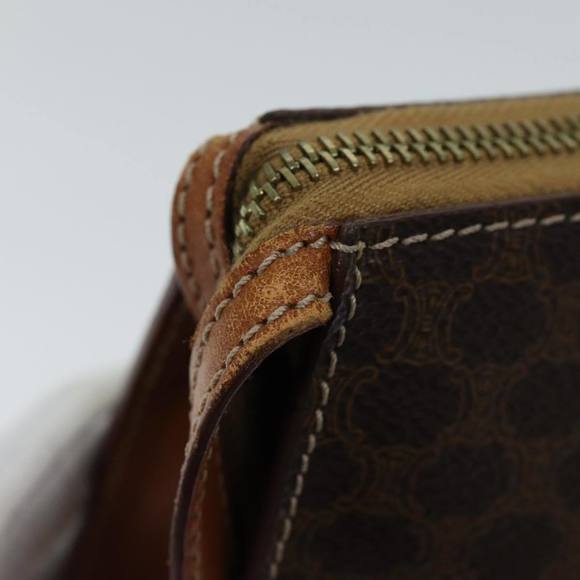 CELINE Macadam Canvas Hand Bag PVC Brown Auth 71532 - Picture 9 of 16